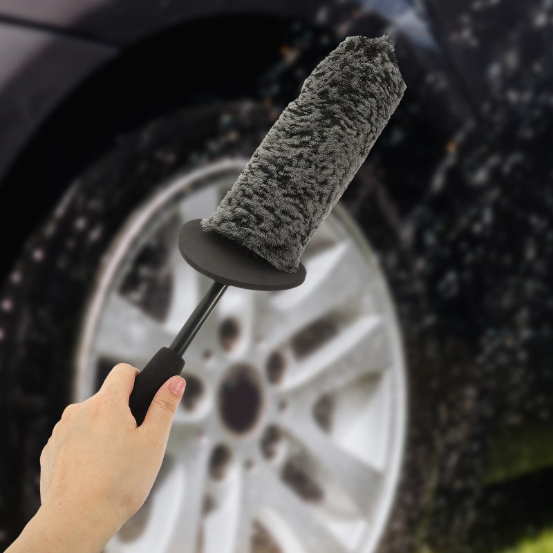 🚗 فرشاة تنظيف عجلات السيارة بمقبض طويل وتصميم مريح - Image 3