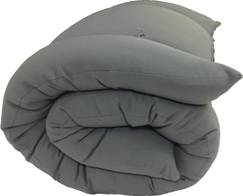 D&D Futon Furniture أثاث فوتون D&D التقليدي الياباني، مراتب فوتون أرضية قابلة للطي، وسادات يوغا، تأمل، حجم فردي 3" سمك × 27" عرض × 80" طول (رمادي) - Image 3