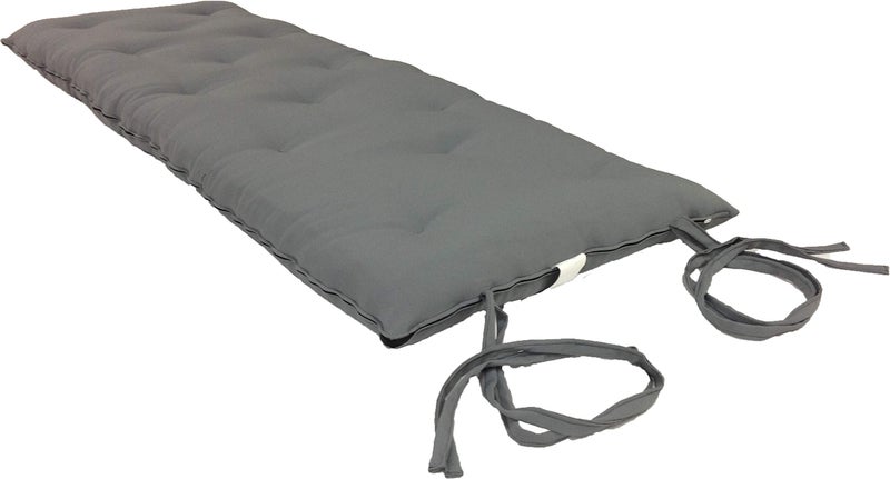 D&D Futon Furniture أثاث فوتون D&D التقليدي الياباني، مراتب فوتون أرضية قابلة للطي، وسادات يوغا، تأمل، حجم فردي 3" سمك × 27" عرض × 80" طول (رمادي) - Image 4