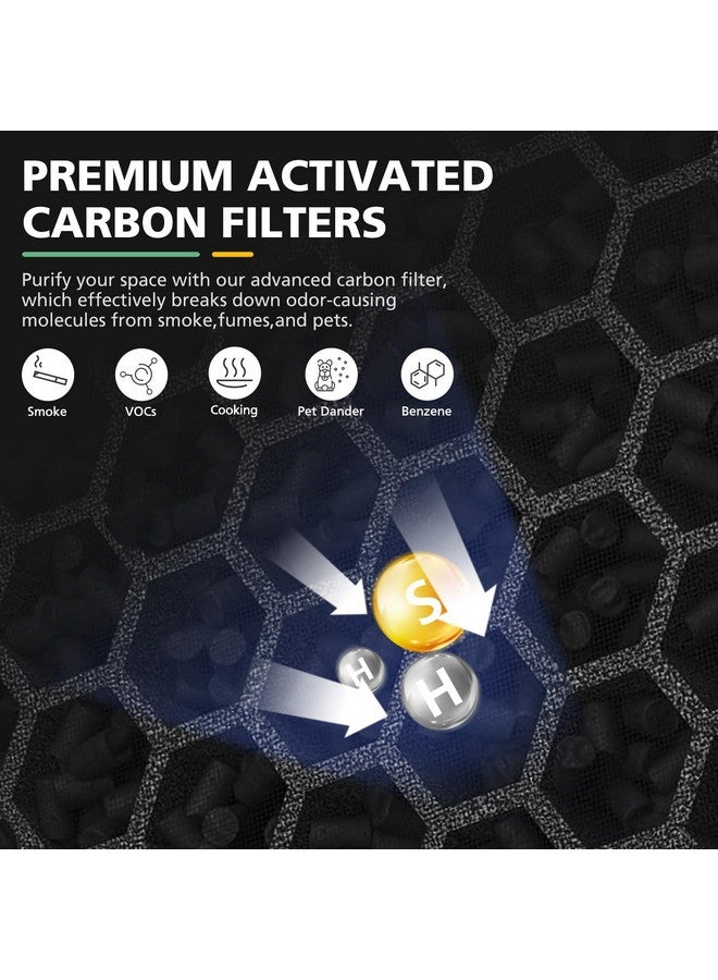 isinlive 116130 Filter H Replacement Compatible with Winix 5500-2 5510 5520 AM80 Plasmawave Air Purifier, 2 Pack H13 HEPA Filters & 2 Pack Activated Carbon Filters Combo Pack - Image 5