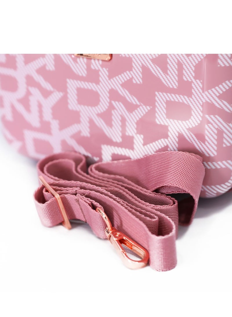 دكني حقيبة مكياج دي كيه إن واي ديكو بتوقيع ديزاين مع إضاءة للسفر، منظم حقائب مستحضرات تجميل احترافي مع فواصل قابلة للتعديل، صندوق تخزين مكياج محمول مقاوم للماء وملحقاته - Image 5