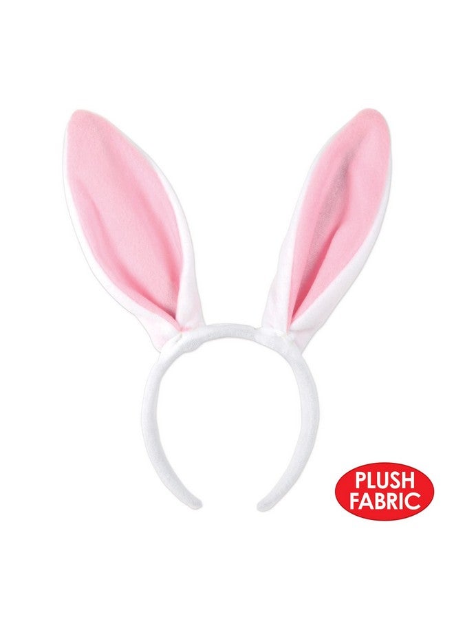 Beistle Soft-Touch Bunny Ears (white & pink) Party Accessory (1 count) (1/Pkg)  - Image 4