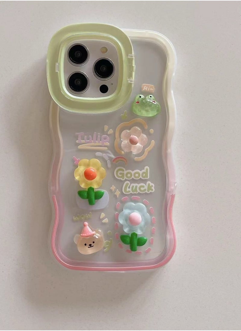Generic - Mobile Phone Case Apple 11 Protective Case Girls Anti-fall Watching Drama Stand Stand High-grade Cute Style - Image 1