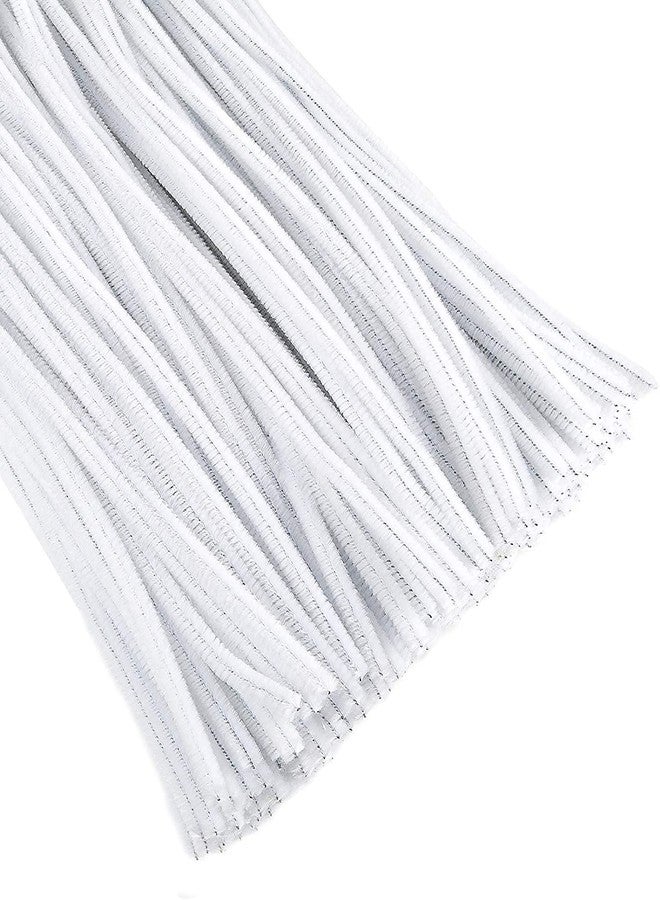 3A Featuretail Pipe Cleaner for Hobby Crafts, Scrapbooking, DIY Accessory, Synthetic Pipe Cleaners (White, 100pc) - Image 1