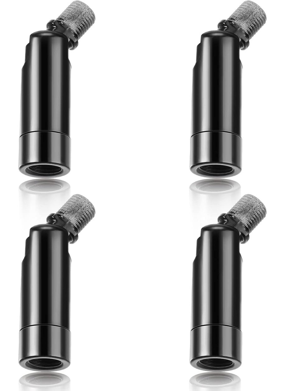 Tondiamo Tondiamo 4 Pcs Black Sloped Ceiling Light Adapter 180 Degree Pendant Suspension Canopy for Chandelier Track Ceiling Lamp Pendant Vaulted Overhead Light Hanging Helper for Vaulted or Angled Overhead  - Image 1