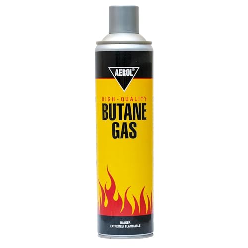 Aerol Portable Butane Gas Canister Flame Can for Camping Stove, Flame Torch, and Welding Fuel Gas (Grade 1002 225GM) - Image 1