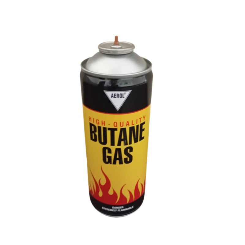 Aerol Portable Butane Gas Canister Flame Can for Camping Stove, Flame Torch, and Welding Fuel Gas (Grade 1002 225GM) - Image 4