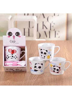 Generic Creative Ceramic Cup Opening Activities Gift Cartoon Coffee Cup Practical Cup Printed Logo Mug Small Gifts-Color:Animal Paradise-Capacity:101-200ml  - Image 3