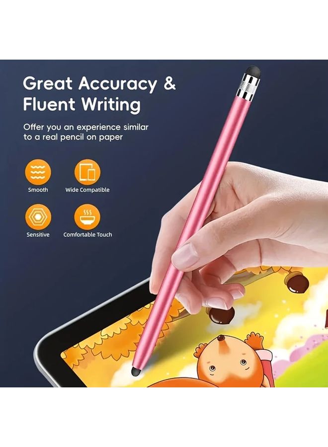 Blue Stylus Pen 4 Pack Dual End High Sensitivity Capacitive Stylus for iPad iPhone Android - Image 4