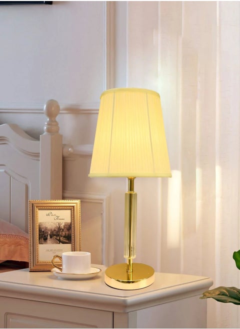 ICTC Table lamp simple modern design 55cm high crystal with stainless steel suitable for hhome or office dimmable lighting