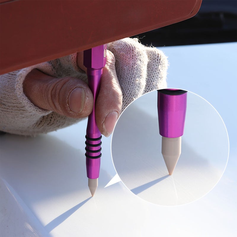 Paintless Dent Repair Kit Metal Tap Down Pen 5 Heads Tips Dent Removal Tools - Image 4