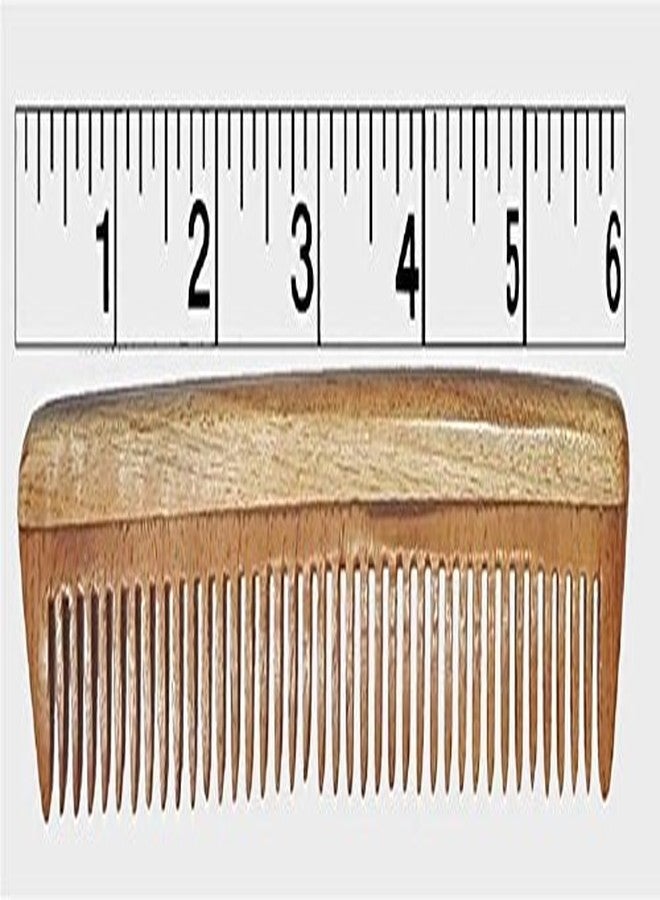 AASA Original Handmade Neem Wood Combs Set, Anti-Dandruff Comb For Men And Women, Wooden, 100 Gram, 3 Pcs, Pack of 1 (10998) - Image 5