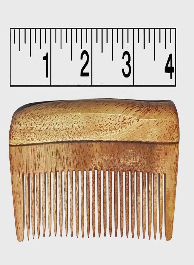 AASA Original Handmade Neem Wood Combs Set, Anti-Dandruff Comb For Men And Women, Wooden, 100 Gram, 3 Pcs, Pack of 1 (10998) - Image 3