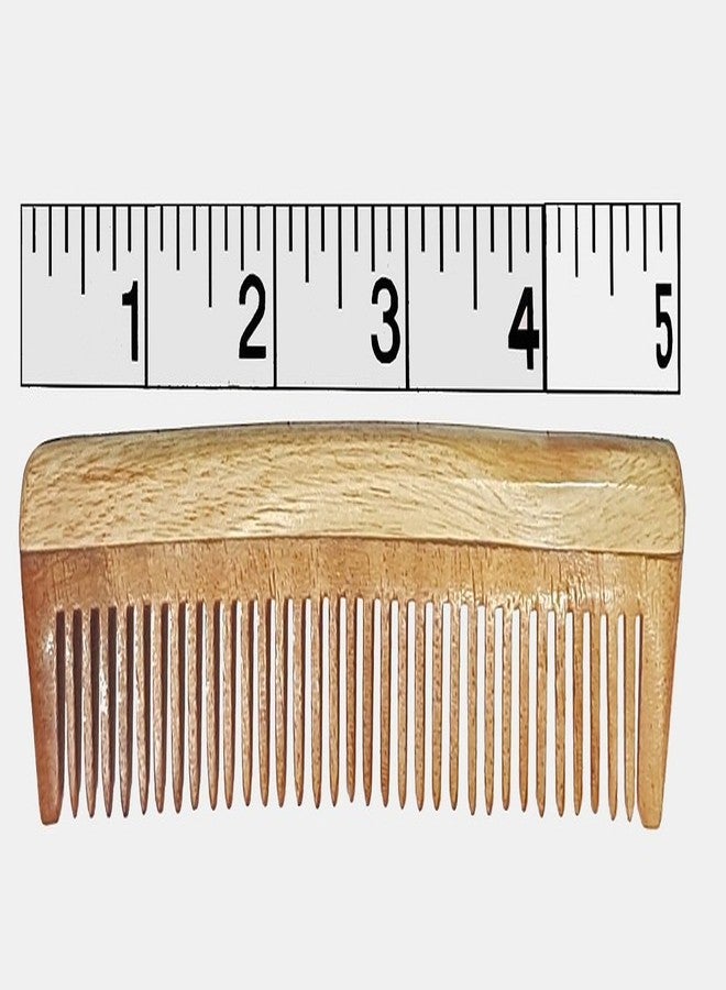 AASA Original Handmade Neem Wood Combs Set, Anti-Dandruff Comb For Men And Women, Wooden, 100 Gram, 3 Pcs, Pack of 1 (10998) - Image 4