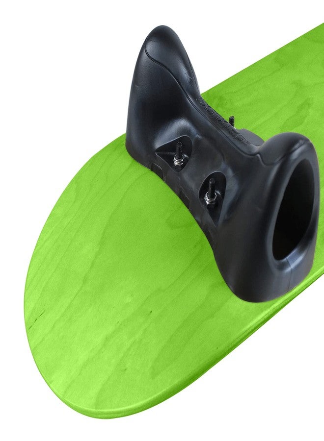 Softrucks Skateboard Indoor Practice Complete 7.75" Black Trucks, Stained Green - Image 3