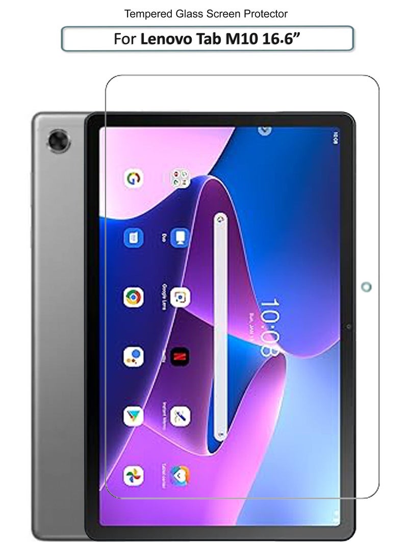 NAFCO Lenovo Tab M10 - 10.6 Inch Tempered Glass Screen Protector – High Transparency, Delicate Touch, Anti-Explosion, Smooth Arc Edges, Easy Installation - Image 1