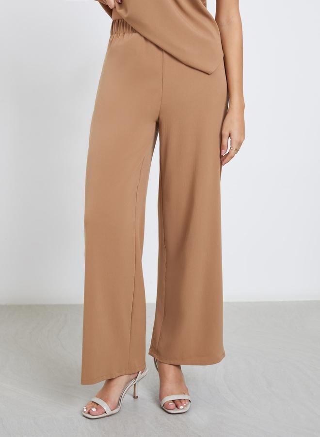 Amirah Brown Cap Sleeve Top and Pants Modest Set - Image 5