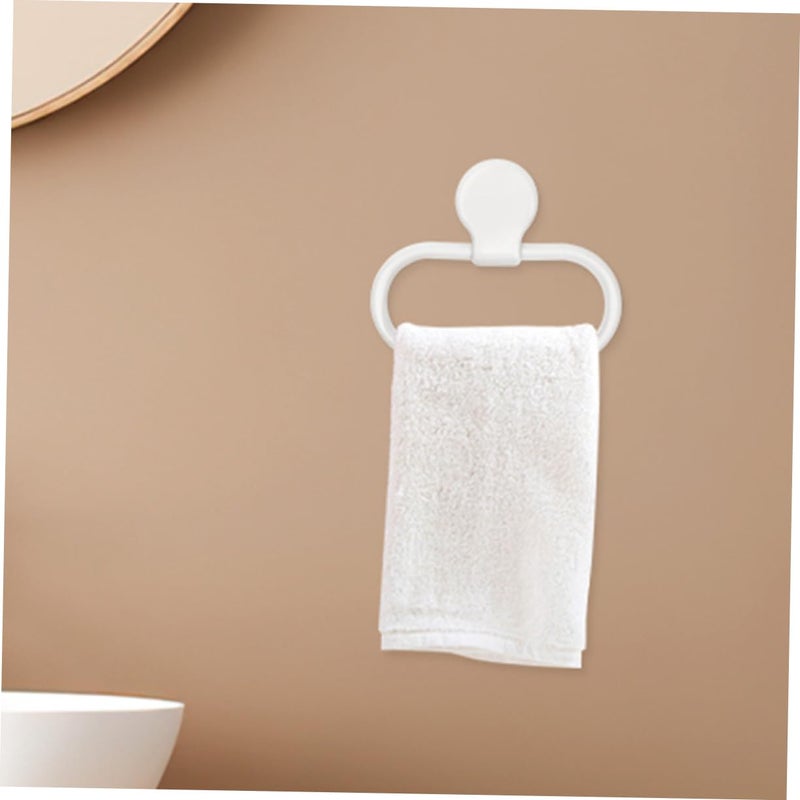 2Pcs Modern Adhesive Towel Hanger Quick Installation Multi Purpose For Bathroom Kitchen - Image 5