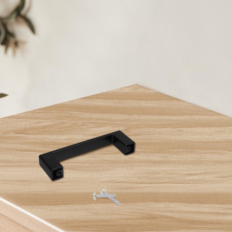 Matte Black Zinc Alloy Cabinet Handle Drawer Pulls For Kitchen Furniture - Image 5