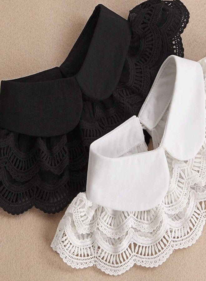 YAKEFJ Casual Decorative Fake Detachable Dickey Collar Blouse False Collar - Image 3