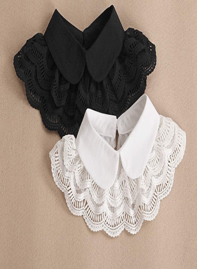 YAKEFJ Casual Decorative Fake Detachable Dickey Collar Blouse False Collar - Image 5