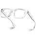 VISOONE Chunky Square Blue Light Blocking Glasses with Anti Computer Glare for Working Women Men MONTANA - Image 1