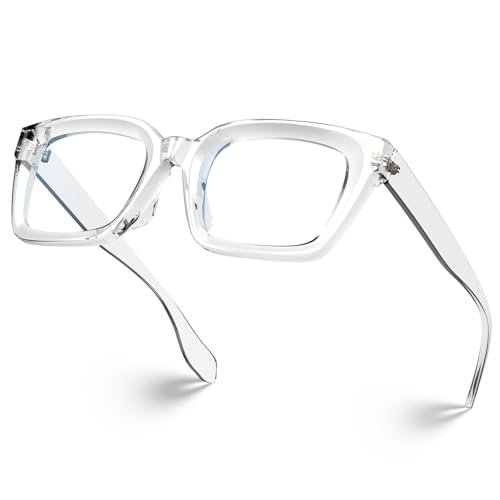 VISOONE Chunky Square Blue Light Blocking Glasses with Anti Computer Glare for Working Women Men MONTANA - Image 2