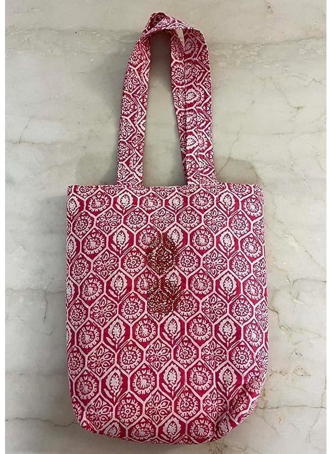 Nufab Ecofriendly Handblocked Tote Bag Women and Men Shoulder Bag Cotton Carry Bag Multipurpose Tote Bags - Image 2
