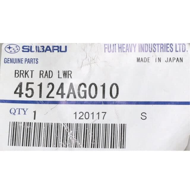 Subaru 20082021 Forester Impreza WRX Crosstrek STi Radiator Mount Lower Bracket 45124AG010 Genuine OEM - Image 3