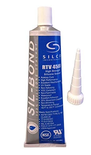 Sil-Bond Food Grade NSF RTV Silicone Sealant Adhesive White 2.8 Ounce (1) - Image 1