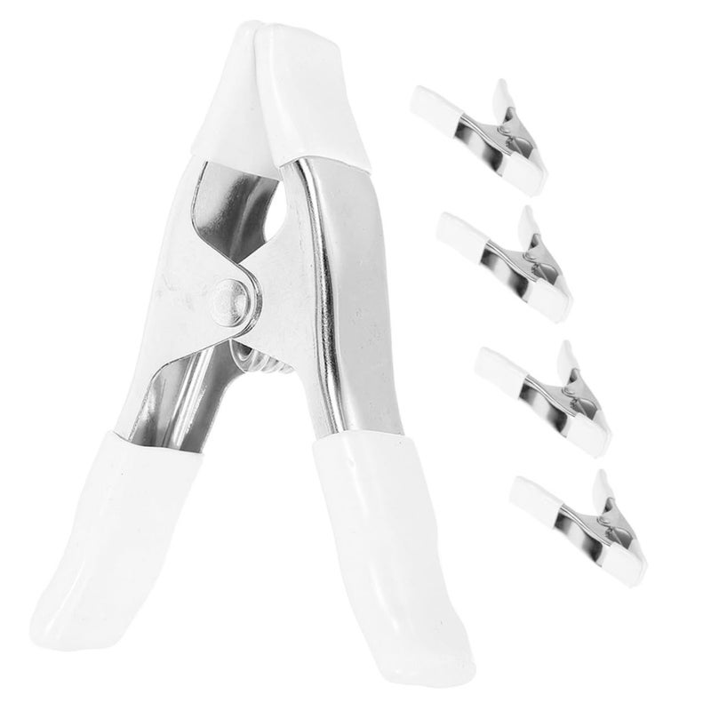 Heavy Duty Plastic Spring Clamps 5 Pack For Photography Backdrop Stand Durable Backdrop Clips Black With Ergonomic Grip Strong Spring Clamps For Home Improvement And Craft Use - Image 2