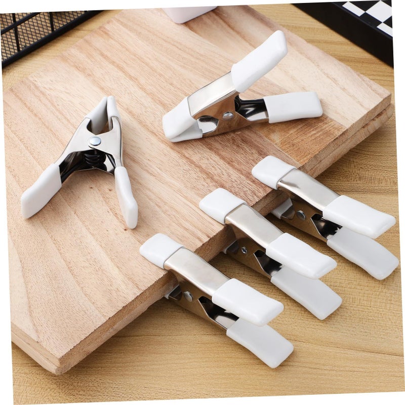 Heavy Duty Plastic Spring Clamps 5 Pack For Photography Backdrop Stand Durable Backdrop Clips Black With Ergonomic Grip Strong Spring Clamps For Home Improvement And Craft Use - Image 5