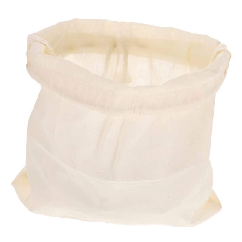 Reusable Cotton Nut Milk Bag Drawstring Filter For Soy Milk Cold Brew Food Strainer - Image 2