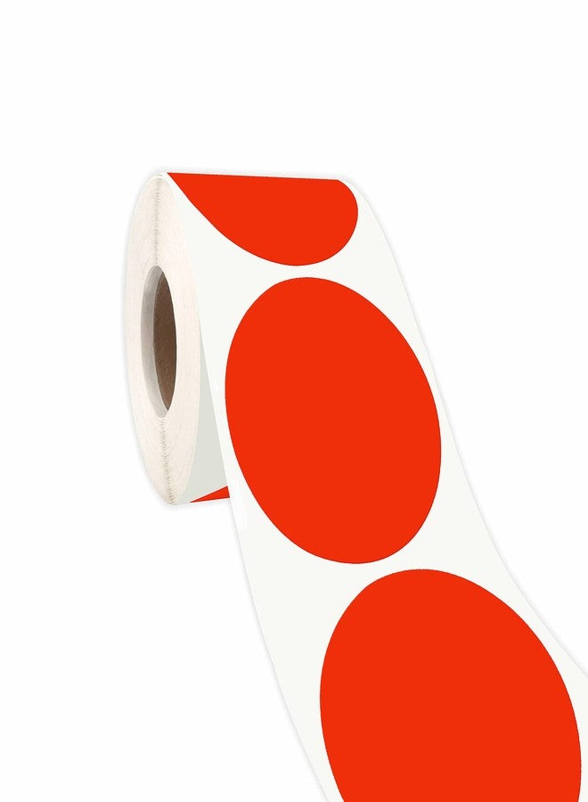 PARLAIM 2’’Color Coding Labels Stickers,500 per Roll Round Permanent Adhesive Circle Dot Stickers for Inventory Office Home - Image 2