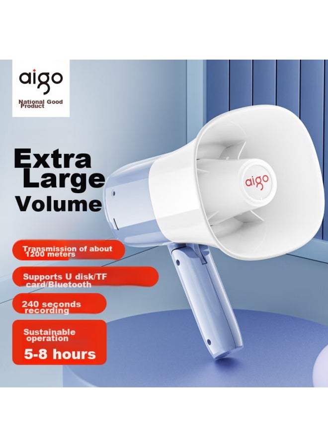 Patriots Aigo A53 Premium Edition, Large Loudspeaker Amplifier, Handheld Megaphone, Wireless Bluetooth, Outdoor Recording, Promotional, Street Vending, Small Portable, Rechargeable, High-pitched, Loud Public Address System - Image 1