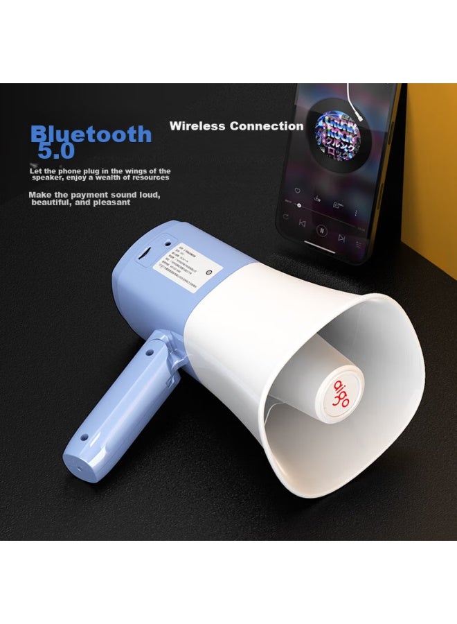 Patriots Aigo A53 Premium Edition, Large Loudspeaker Amplifier, Handheld Megaphone, Wireless Bluetooth, Outdoor Recording, Promotional, Street Vending, Small Portable, Rechargeable, High-pitched, Loud Public Address System - Image 2