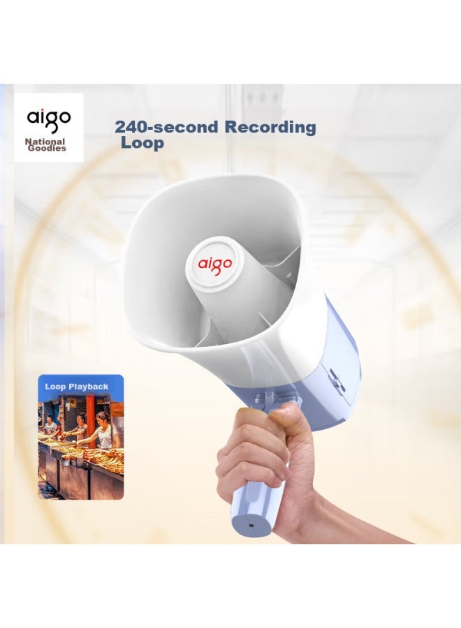 Patriots Aigo A53 Premium Edition, Large Loudspeaker Amplifier, Handheld Megaphone, Wireless Bluetooth, Outdoor Recording, Promotional, Street Vending, Small Portable, Rechargeable, High-pitched, Loud Public Address System - Image 5