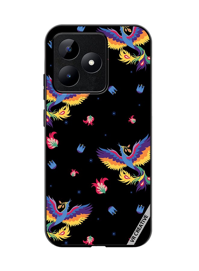 VR CREATIVE Protective Case Cover For Realme C53 Bird And Flowers For Bed Linen Design Multicolour - Image 1