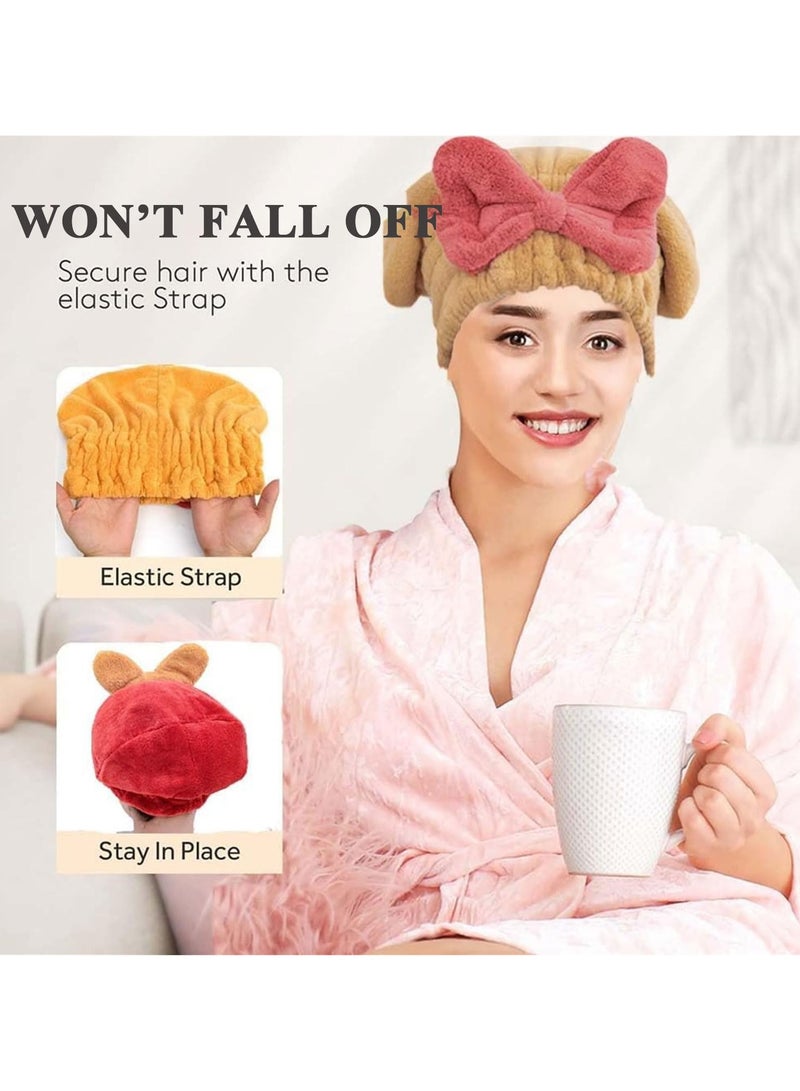 GNAFOTU New Super Absorbent Hair Towel Wrap for Wet Hair – Microfiber Towel Hair Wrap for Curly Hair Plopping and Extra Long Hair – Quick Drying, Frizz-Reducing, and Easy to Use - Image 2