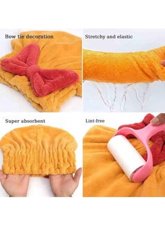 GNAFOTU New Super Absorbent Hair Towel Wrap for Wet Hair – Microfiber Towel Hair Wrap for Curly Hair Plopping and Extra Long Hair – Quick Drying, Frizz-Reducing, and Easy to Use  - Image 4