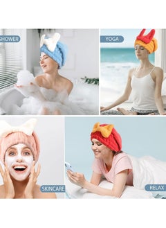 GNAFOTU New Super Absorbent Hair Towel Wrap for Wet Hair – Microfiber Towel Hair Wrap for Curly Hair Plopping and Extra Long Hair – Quick Drying, Frizz-Reducing, and Easy to Use  - Image 5
