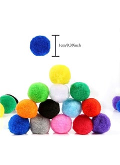 Generic 2000pcs Pom Poms Balls Multicolor Pompoms for Kids DIY Art Creative Crafts Decorations  - Image 2