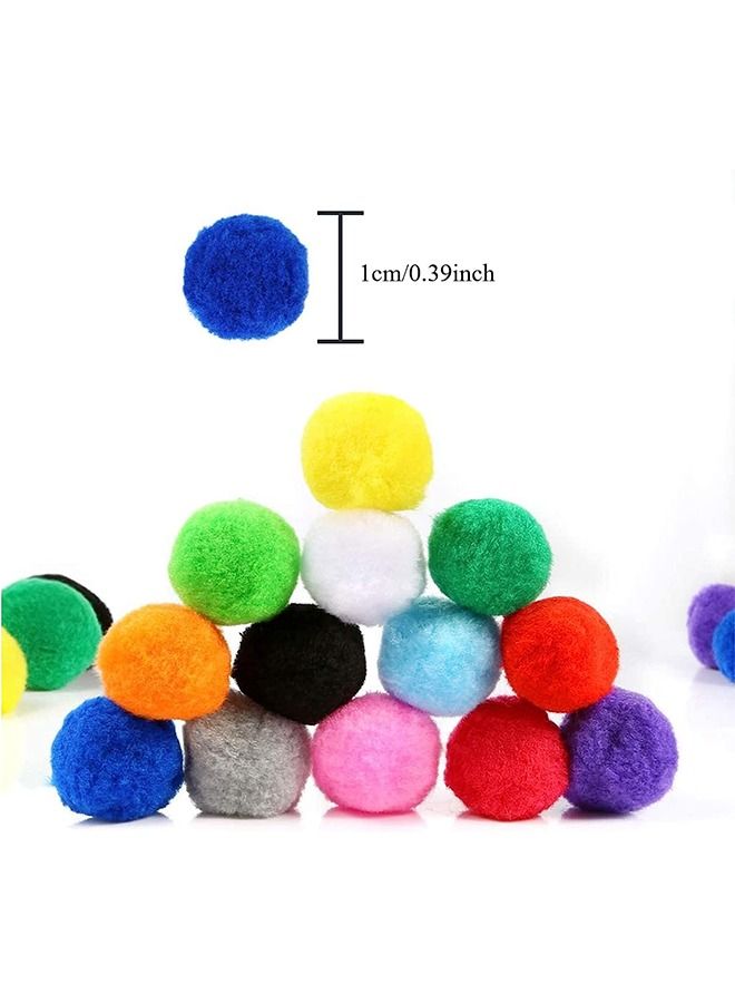 2000pcs Pom Poms Balls Multicolor Pompoms for Kids DIY Art Creative Crafts Decorations - Image 2