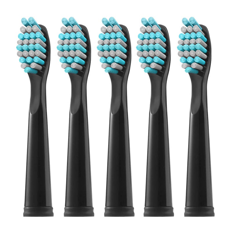teeteck 5 Pack Electric Toothbrush Replacement Heads Compatible with Fairywill FW5075085515159179592011FWD1D3D7D8Toothbrush Replacement Heads Compatible with SEAGO 9582316SGKIDS2303 - Image 3