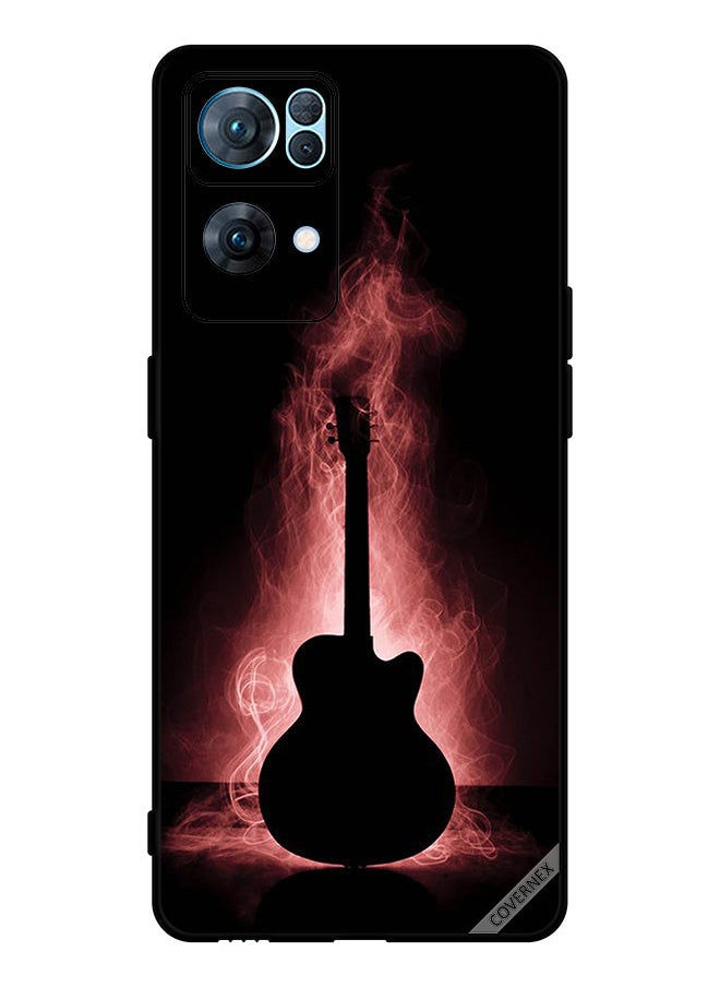 Covernex Protective Case Cover For Oppo Reno7 Pro 5G Guitar Reflection In Dark  - Image 1