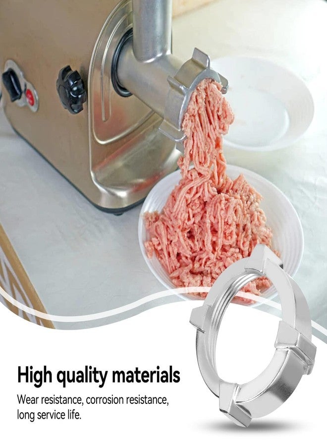 Beufee 2PCS Meat Grinder Nuts, Meat Grinder Parts Kitchen Supplies Meat Grinder Parts Stainless Steel Meat Grinder Nut Universal Meat Mincer Nut 6.2cm/2.4in for Meat Grinder - Image 5