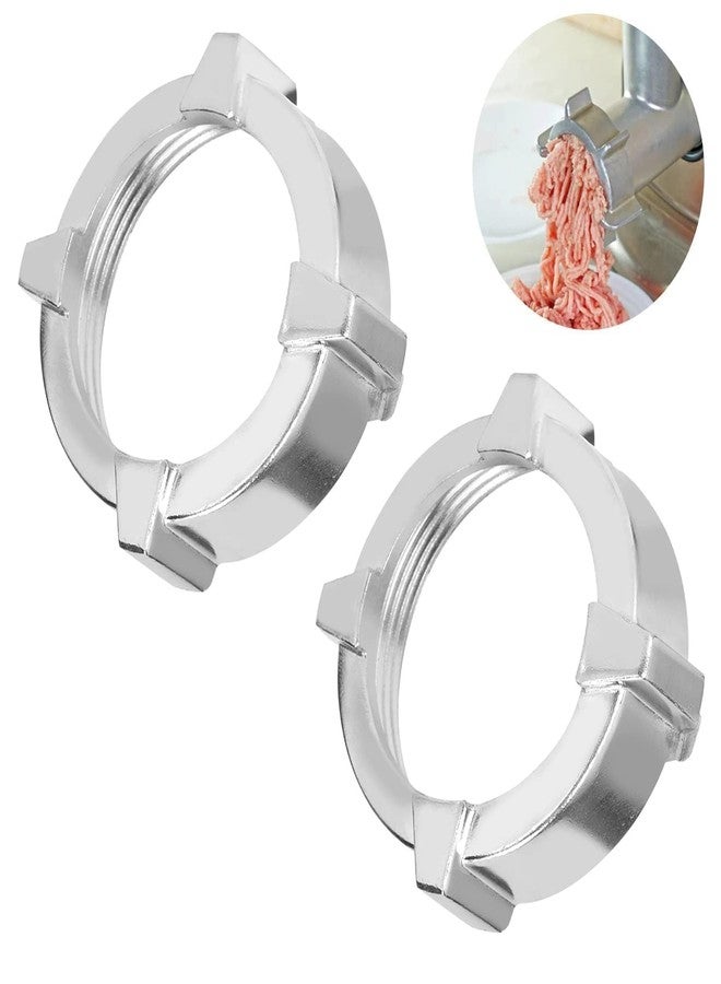 Beufee 2PCS Meat Grinder Nuts, Meat Grinder Parts Kitchen Supplies Meat Grinder Parts Stainless Steel Meat Grinder Nut Universal Meat Mincer Nut 6.2cm/2.4in for Meat Grinder - Image 4