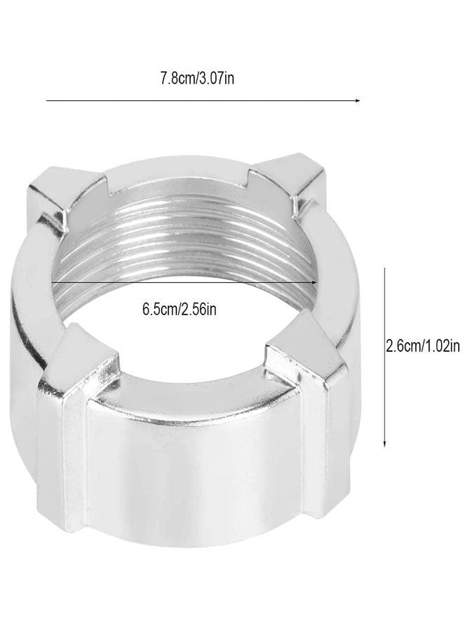 Beufee 2PCS Meat Grinder Nuts, Meat Grinder Parts Kitchen Supplies Meat Grinder Parts Stainless Steel Meat Grinder Nut Universal Meat Mincer Nut 6.2cm/2.4in for Meat Grinder - Image 2