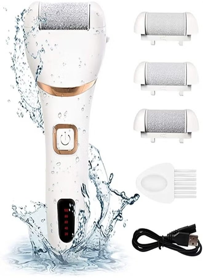 Electric Foot File Callus Remover Rechargeable Pedicure Tools Professional Foot Scraper With 3 Roller Heads 2 Speed Smart Light and Digital Display for Removing Dead Skin and Calluses - pzsku/ZC0319F759C42D409657DZ/45/_/1729511057/82601bd2-63dd-41a4-bb83-aa9523812dbf