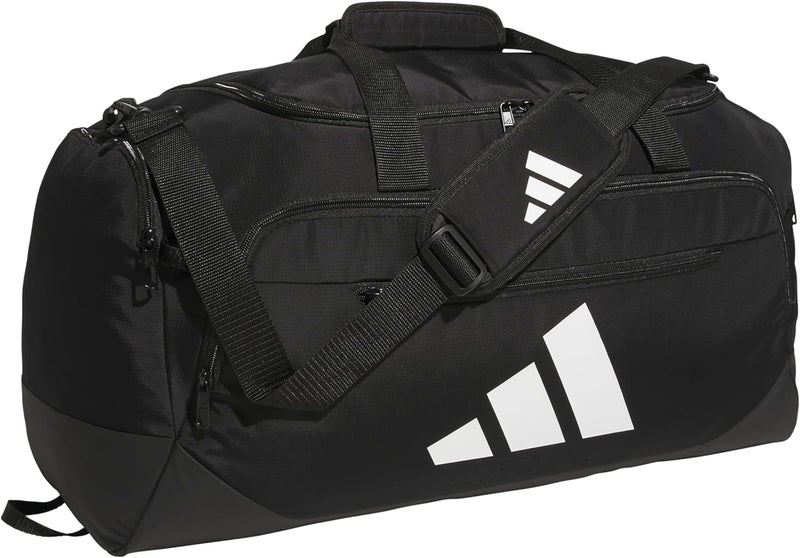 Adidas حقيبة دوفل أديداس ديفندر 50 الرياضية للسفر للرجال والنساء باللون الأسود متوسطة الحجم 59 لتر - Image 1